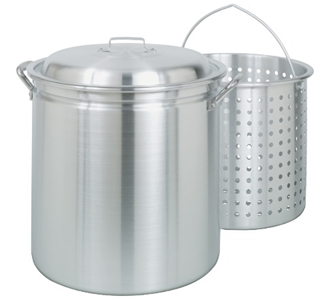 Bayou Classic 60-qt Aluminum Stockpot with Basket