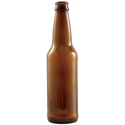Beer Bottles - 12 Oz. Amber Long Neck - Case of 24- Pallet of 60 Cases - Brew My Beers