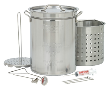 Bayou Classic 32 Qt. Stainless Steel Turkey Fryer with Basket - Brew My Beers
