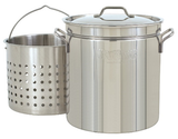 Bayou Classic 24 Qt. to 162 Qt. Stainless Stockpots with Baskets - Brew My Beers