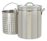 Bayou Classic 24 Qt. to 162 Qt. Stainless Stockpots with Baskets - Brew My Beers