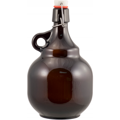 Beer Bottles - 2 L Amber Flip-Top Palla Growler - Case of 6 - Brew My Beers