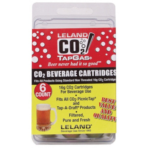 Leland 16g CO2 Cartridges - 6 Pack - Brew My Beers
