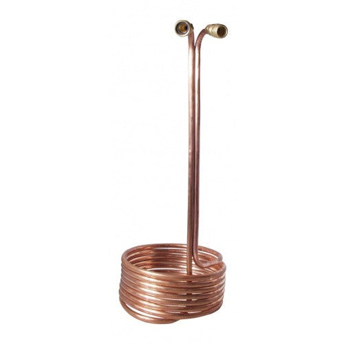 Pre-Chiller 25' x 1/2" Wort Chiller with Brass Fitting - Brew My Beers